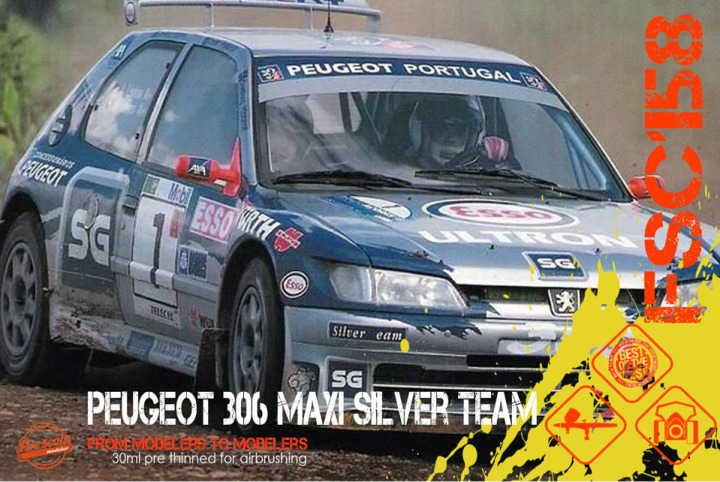 Boxart Peugeot 306 Maxi - Silver Team  Fire Scale Colors