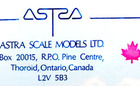 Astra Scale Models, LTD Logo Astra Scale Models, LTD Logo