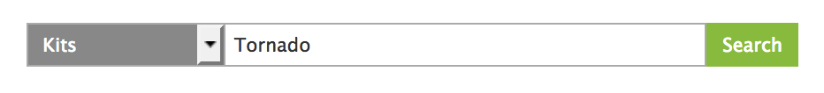 Dropdown visible in front of searchbox